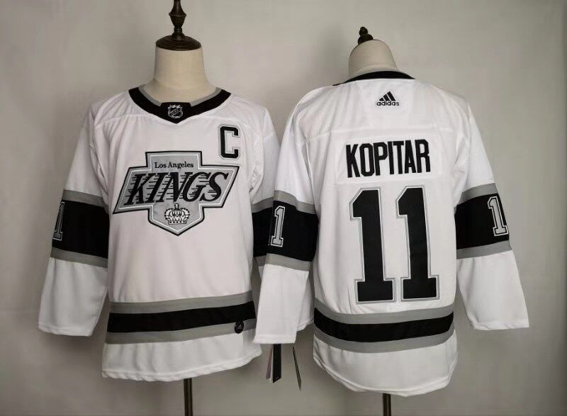 Men's Los Angeles Kings Anze Kopitar #11 White Breakaway Jersey